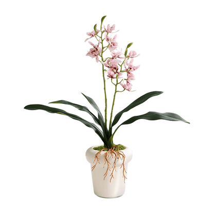 Artificial Orchid Flowers in Pot