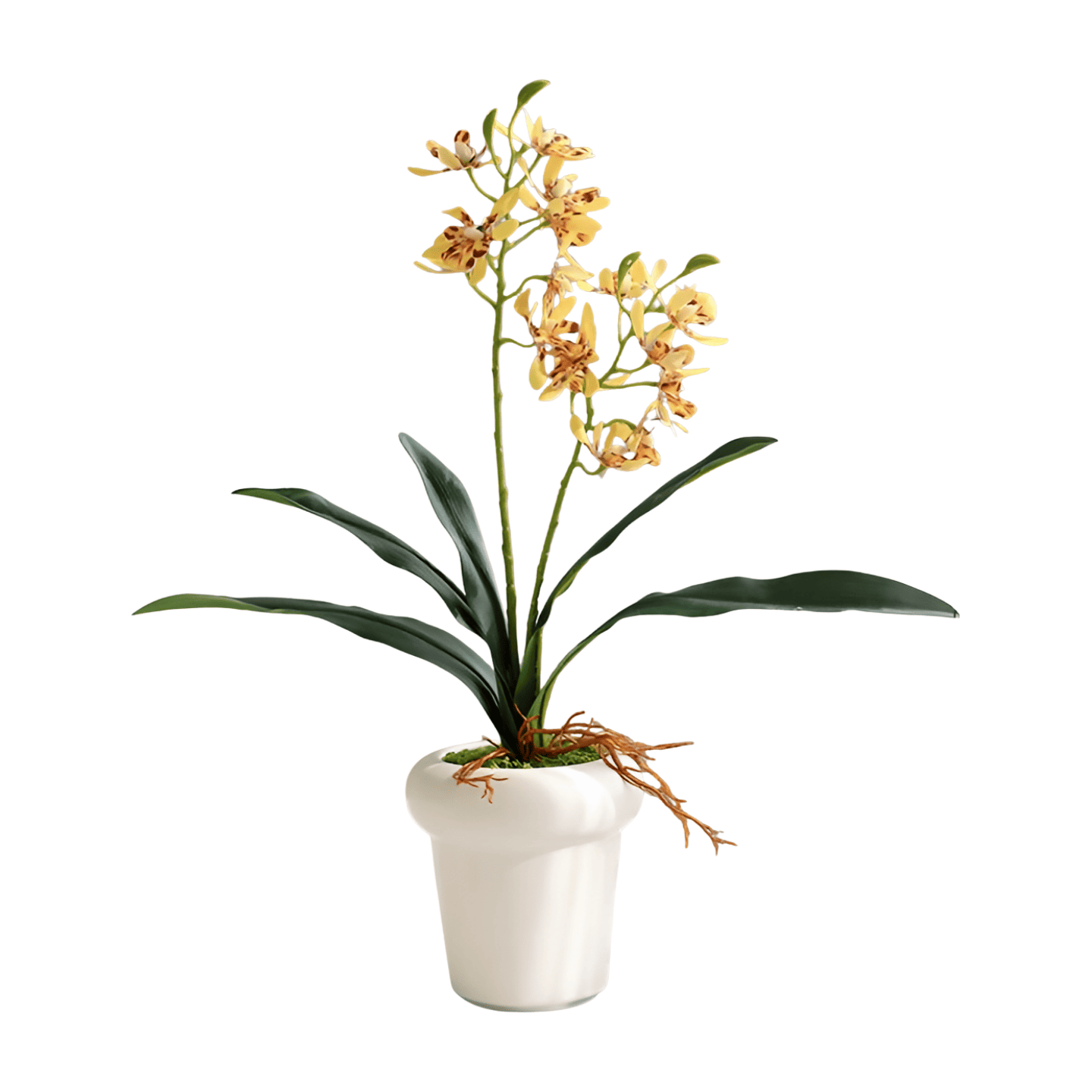 Artificial Yellow Orchid Flowers