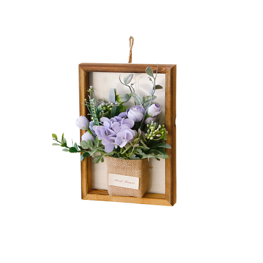 Handmade Artificial Flower Wall Hanging