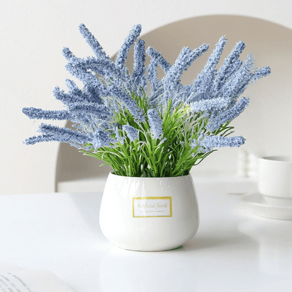 Faux Plants Blue Lavender