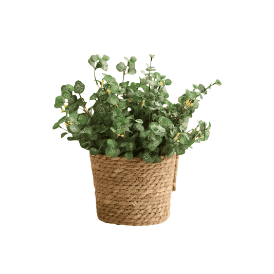 Faux Plants Greenery in Basket