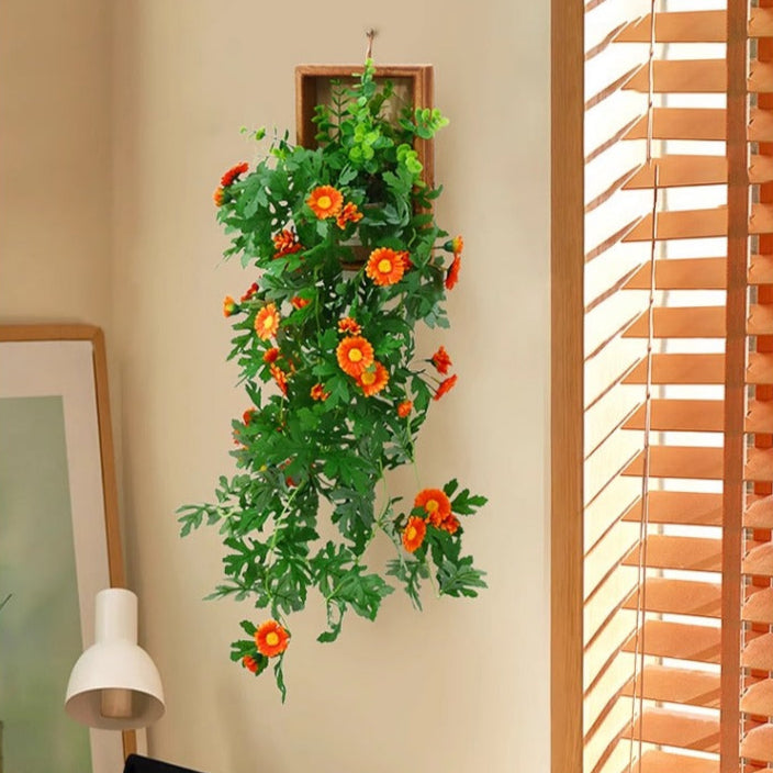 decorate with artificial plants